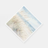 モダンな海辺の水彩画 ブライダルシャワー スタンダードランチョンナプキン (角)