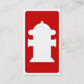 モダンな消火栓 名刺 (裏面)