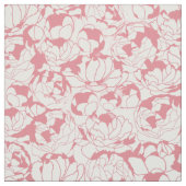 モダンな淡いピンクの花のガーリーな花模様 ファブリック (見本)