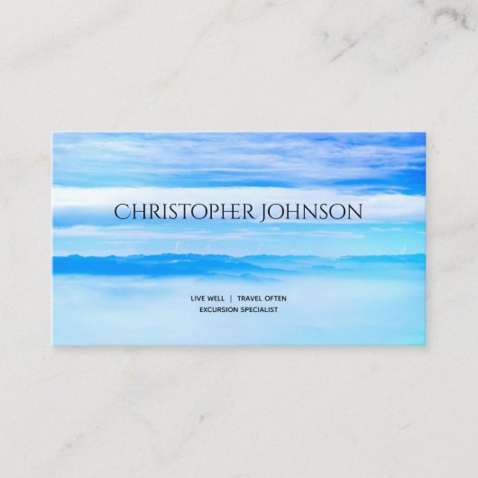 モダンな添乗員の探検家の旅行代理店のカスタム 名刺 (正面)