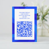 モダンな渦巻きのスターダビッドQRコードバー バットミッツファ エンクロージャーカード (スタンド正面)