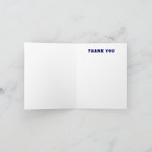 モダンな渦巻きのデザインのスターダビッド オーダーメイド バー・バットミツバーメダル サンキューカード (内部)