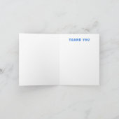 モダンな渦巻きのデザインのスターダビッド オーダーメイド バー・バットミツバーメダル サンキューカード (内部)