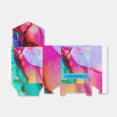 モダンな渦巻きアートのギフトボックス - 名入れ可能 フェイバーボックス (折り畳みなし)