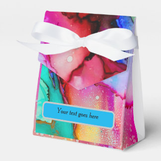 モダンな渦巻きアートのギフトボックス - 名入れ可能 フェイバーボックス