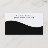 モダンな渦巻のカイロプラクティックの名刺 名刺 (裏面)