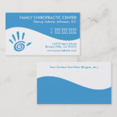モダンな渦巻のカラフルなカイロプラクティックの名刺 名刺 (正面/裏面)