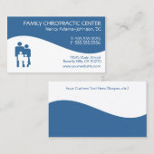 モダンな渦巻家族のカイロプラクティックの名刺 名刺 (正面/裏面)