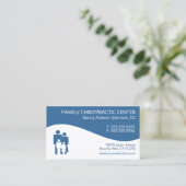 モダンな渦巻家族のカイロプラクティックの名刺 名刺 (スタンド正面)