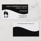 モダンな渦巻家族のカイロプラクティックの名刺 名刺 (正面/裏面)
