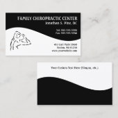 モダンな渦巻家族のカイロプラクティックの名刺 名刺 (正面/裏面)