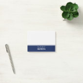 モダンな濃紺パーソナライズな4" x 3" ポストイット (オフィス)