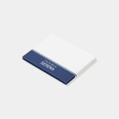 モダンな濃紺パーソナライズな4" x 3" ポストイット (アングル)