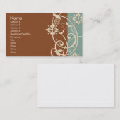 モダンな火炎信号 名刺 (正面/裏面)