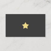 モダンな灰色および黄色 名刺 (裏面)