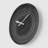 モダンな灰色の石造りの粋で珍しい柱時計 ラージ壁時計 (傾斜)