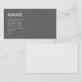 モダンな灰色 名刺 (正面/裏面)