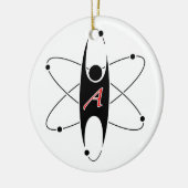 モダンな無神論のロゴのオーナメント セラミックオーナメント (左)