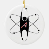 モダンな無神論のロゴのオーナメント セラミックオーナメント (裏面)