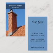 モダンな煙突の名刺 名刺 (正面/裏面)