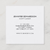 モダンな熱帯水彩画はプロフェッショナルを去ります スクエア名刺 (裏面)