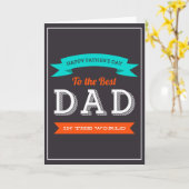 モダンな父の日のタイポグラフィのデザイン カード (黄色い花)