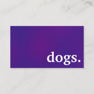モダンな犬。ロイヤルティ・パンチカード 名刺
