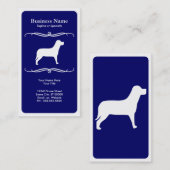 モダンな犬 名刺 (正面/裏面)