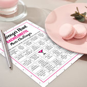 モダンな独身最後の夜の写真宝探しゲームカード 招待状