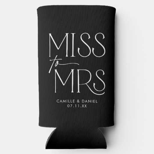 モダンな独身最後の夜 スリム缶クーラー (裏面)