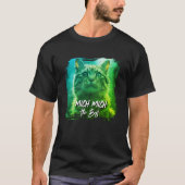 モダンな猫フレーム - 名前入り猫の写真 Tシャツ (正面)