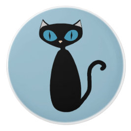 モダンな猫-キャビネットのノブ セラミックノブ