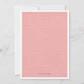 モダンな猿の双生児の女の子のベビーシャワーの招待状 招待状 (裏面)