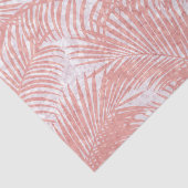 モダンな珊瑚のピンクのフェイクなグリッターのエレガントなヤシの木 薄葉紙 (詳細)