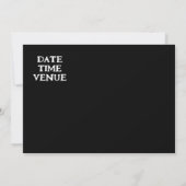 モダンな現代のハウスパーティー 招待状 (裏面)