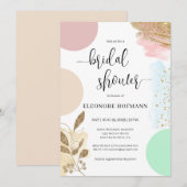 モダンな現代の結婚前お茶会招待状 招待状 (正面/裏面)