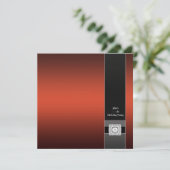 モダンな現代的な赤いパーティーのテンプレート 招待状 (スタンド正面)