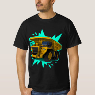 モダンな産業鉱業ダンプトラックストリートウェア Tシャツ