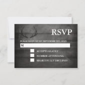 モダンな田舎の結婚式 RSVP (正面)