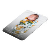 モダンな男の子ベビー ニューボーン フォト スクリプト マグネット (左側)