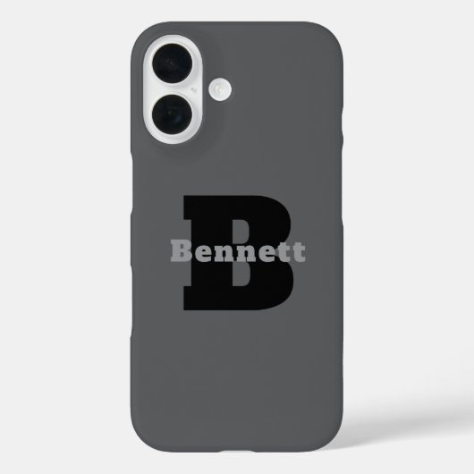 モダンな男性向けのカスタムネームロゴiPhoneケース Case-Mate iPhoneケース (裏面)