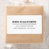 モダンな白と黒 ラベル (インサイチュ)