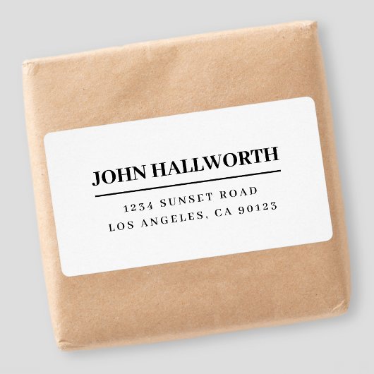 モダンな白と黒 ラベル