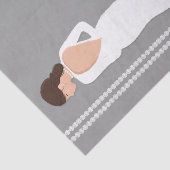 モダンな白のウェディングドレス 輝く ブライダルシャワー 薄葉紙 (詳細)