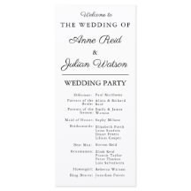 モダンな白の結婚式のタイムラインとパーティーのQRコード