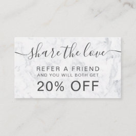 モダンな白人の大理石の毛の化粧のプロフェッショナル 紹介カード