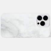 モダンな白大理石 Case-Mate iPhoneケース (裏面 (横))
