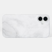 モダンな白大理石 iPhoneケース (裏面横)
