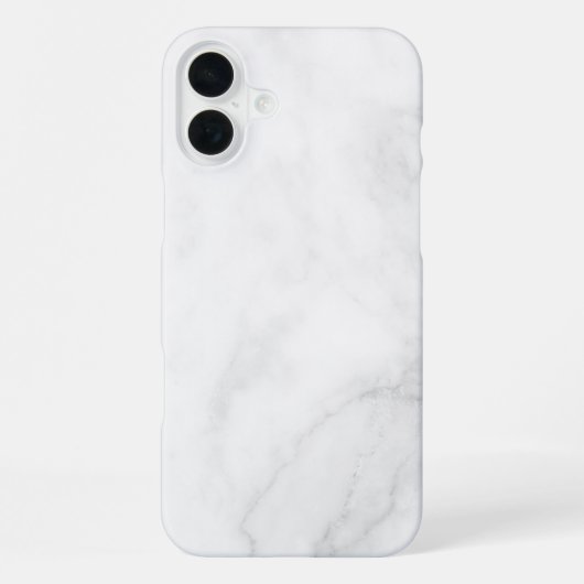 モダンな白大理石 iPhoneケース (裏面)