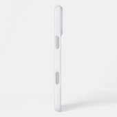 モダンな白大理石 iPhoneケース (右側面)